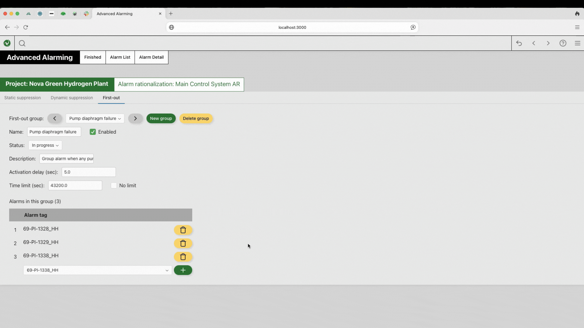 Alarm Management 警報管理